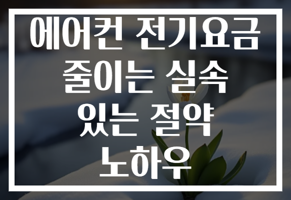 에어컨 전기요금 줄이는 실속 있는 절약 노하우 에어컨 전기요금 줄이는 실속 있는 절약 노하우