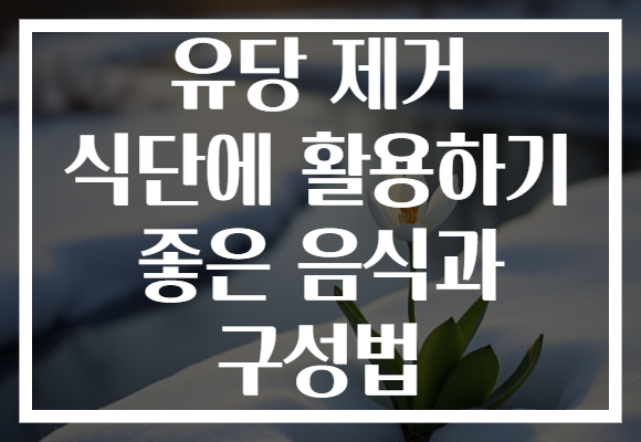 유당 제거 식단에 활용하기 좋은 음식과 구성법
