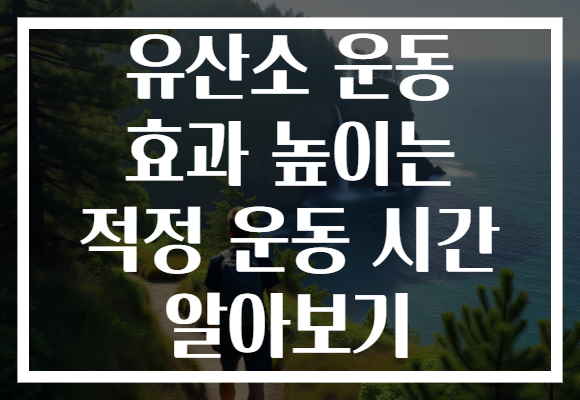 유산소 운동 효과 높이는 적정 운동 시간 알아보기 유산소 운동 효과 높이는 적정 운동 시간 알아보기