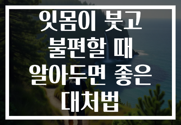 잇몸이 붓고 불편할 때 알아두면 좋은 대처법