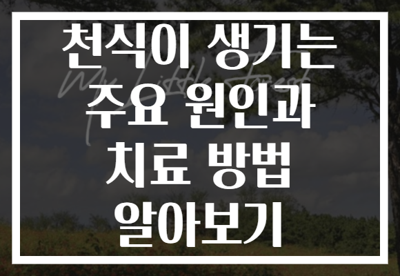천식이 생기는 주요 원인과 치료 방법 알아보기