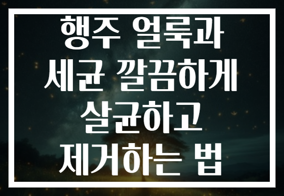 행주 얼룩과 세균 깔끔하게 살균하고 제거하는 법 행주 얼룩과 세균 깔끔하게 살균하고 제거하는 법