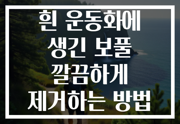 흰 운동화에 생긴 보풀 깔끔하게 제거하는 방법
