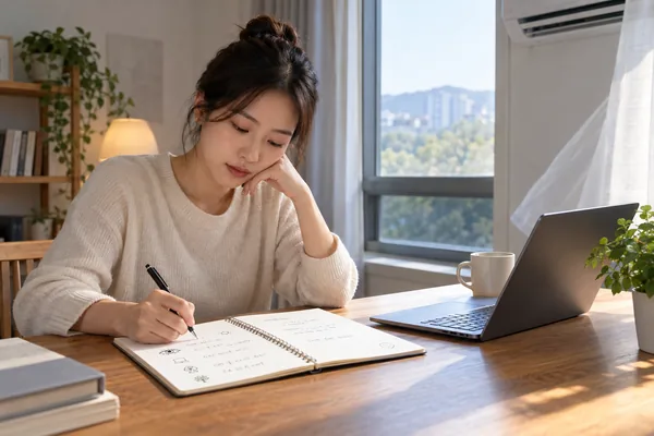 기록할 때 자주 놓치는 부분 관련 AI 생성 예시 이미지