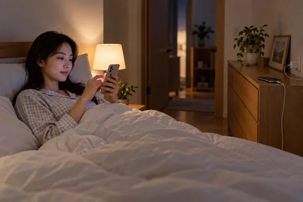 알림과 사용 시간은 어떻게 관리하면 좋을까요 관련 AI 생성 예시 이미지