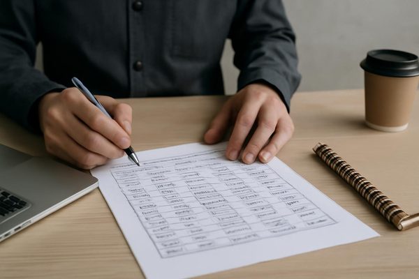 AI 표 정리 입력 자료 준비에서 먼저 확인할 것 관련 AI 생성 예시 이미지