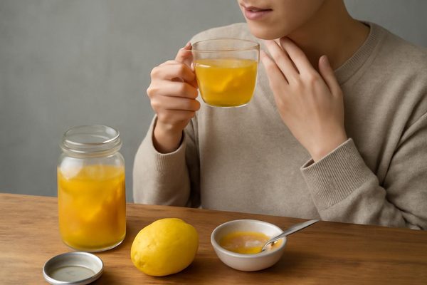 유자차를 마실 때 어떤 점을 주의해야 하나요? 관련 AI 생성 예시 이미지