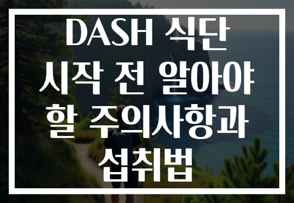 DASH 식단 시작 전 알아야 할 주의사항과 섭취법
