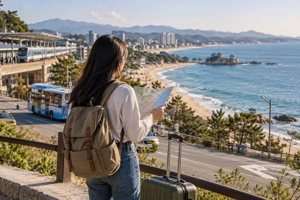 강릉 도착 후 이동까지 생각하면 무엇이 달라지나요? 관련 AI 생성 예시 이미지