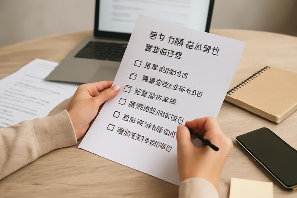신청 전에 어떤 순서로 점검하면 좋을까요 관련 AI 생성 예시 이미지