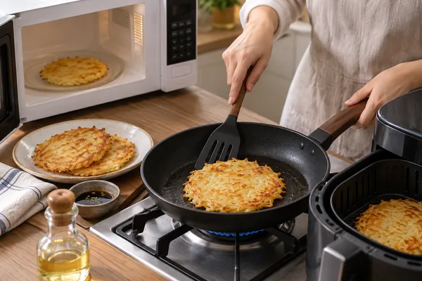 맛과 식감을 살리며 다시 데우는 방법 관련 AI 생성 예시 이미지