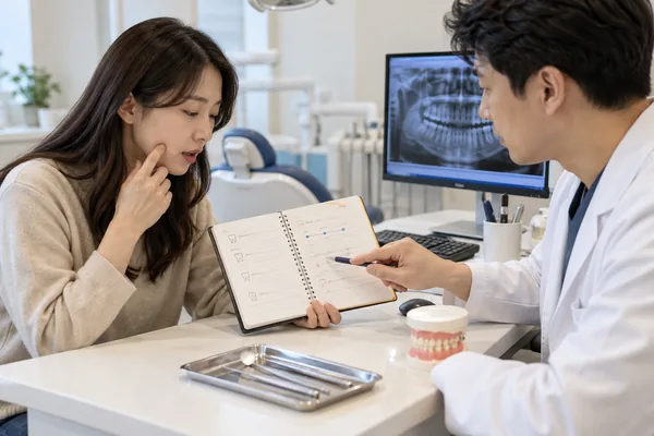 치과 진료에 도움이 되는 기록은 어떻게 정리할까요 관련 AI 생성 예시 이미지