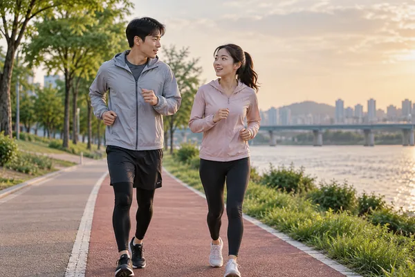 처음 달릴 때는 속도보다 강도 조절이 우선입니다 관련 AI 생성 예시 이미지