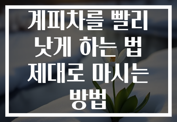 계피차를 빨리 낫게 하는 법 제대로 마시는 방법 계피차를 빨리 낫게 하는 법 제대로 마시는 방법