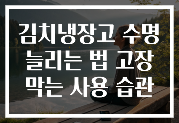 김치냉장고 수명 늘리는 법 고장 막는 사용 습관