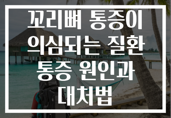 꼬리뼈 통증이 의심되는 질환 통증 원인과 대처법 꼬리뼈 통증이 의심되는 질환 통증 원인과 대처법