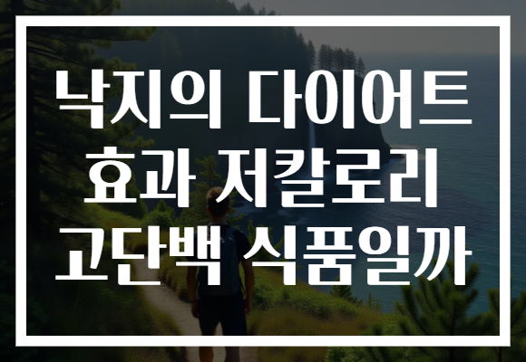 낙지의 다이어트 효과 저칼로리 고단백 식품일까 낙지의 다이어트 효과 저칼로리 고단백 식품일까