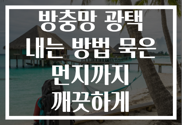 방충망 광택 내는 방법 묵은 먼지까지 깨끗하게