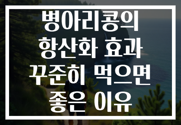 병아리콩의 항산화 효과 꾸준히 먹으면 좋은 이유