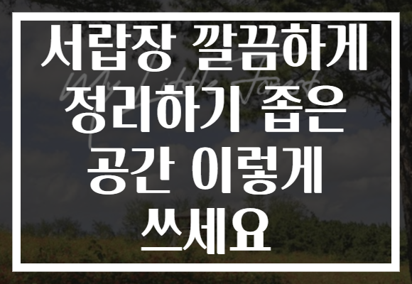 서랍장 깔끔하게 정리하기 좁은 공간 이렇게 쓰세요