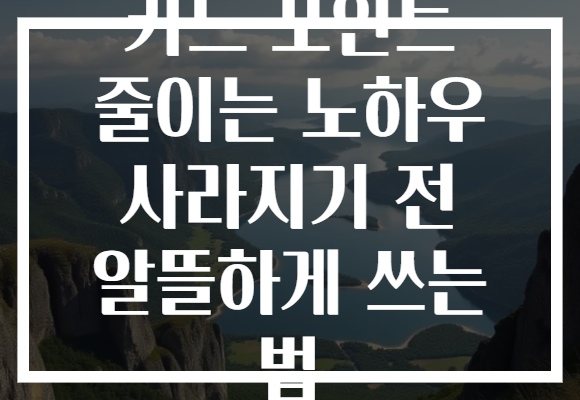 카드 포인트 줄이는 노하우 사라지기 전 알뜰하게 쓰는 법