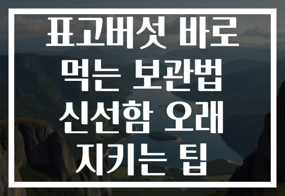 표고버섯 바로 먹는 보관법 신선함 오래 지키는 팁 표고버섯 바로 먹는 보관법 신선함 오래 지키는 팁