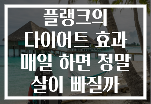 플랭크의 다이어트 효과 매일 하면 정말 살이 빠질까 플랭크의 다이어트 효과 매일 하면 정말 살이 빠질까